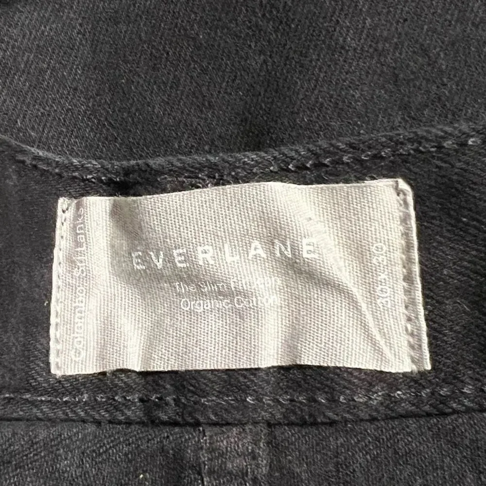 Everlane The Organic Cotton Slim Fit Jean Black Mens Size 30 x 30 NWT